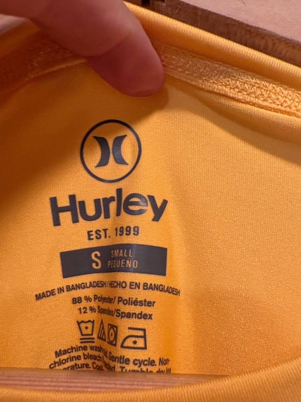 Hurley Quick Dri Long Sleeve Lightweight Shirt Sz S - Picture 3 of 6